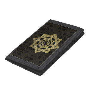 Golden Star of Lakshmi - Ashthalakshmi Tri-fold Wallet