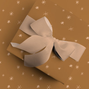 Golden Star Pattern Wrapping Paper