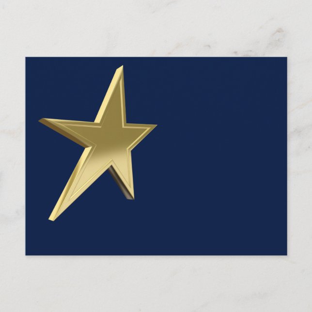 Golden star postcard (Front)