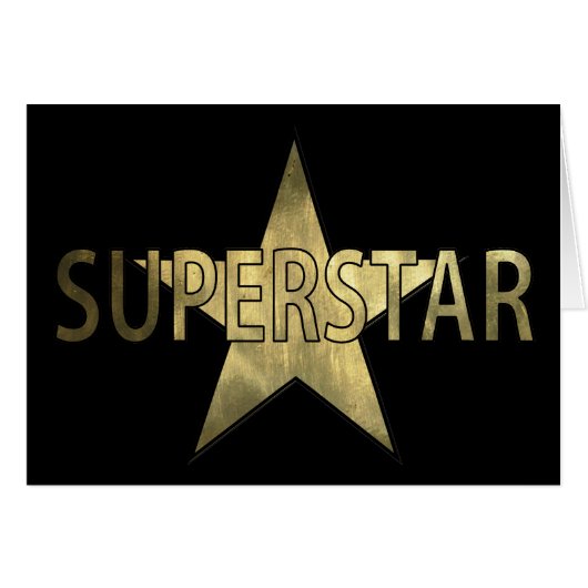 Golden Star Superstar Cards (Front Horizontal)