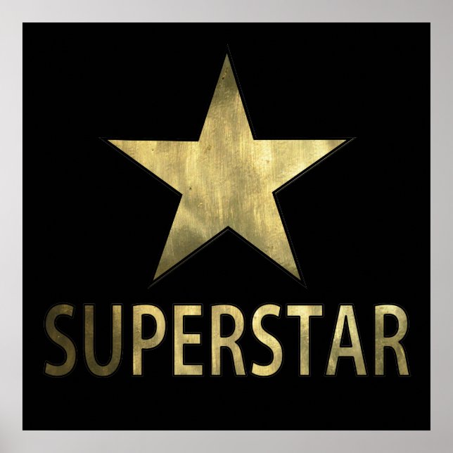 Golden Star Superstar Poster (Front)