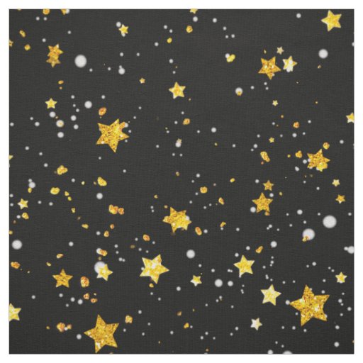 Golden Stars Fabric