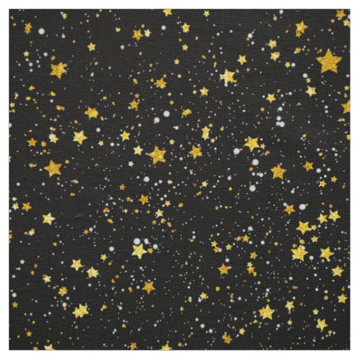 Golden Stars Fabric