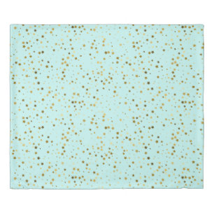 Golden Stars King Size Duvet Cover