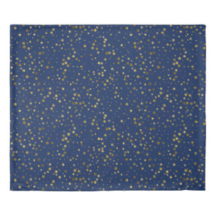 Golden Stars King Size Duvet Cover