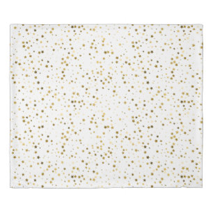 Golden Stars King Size Duvet Cover