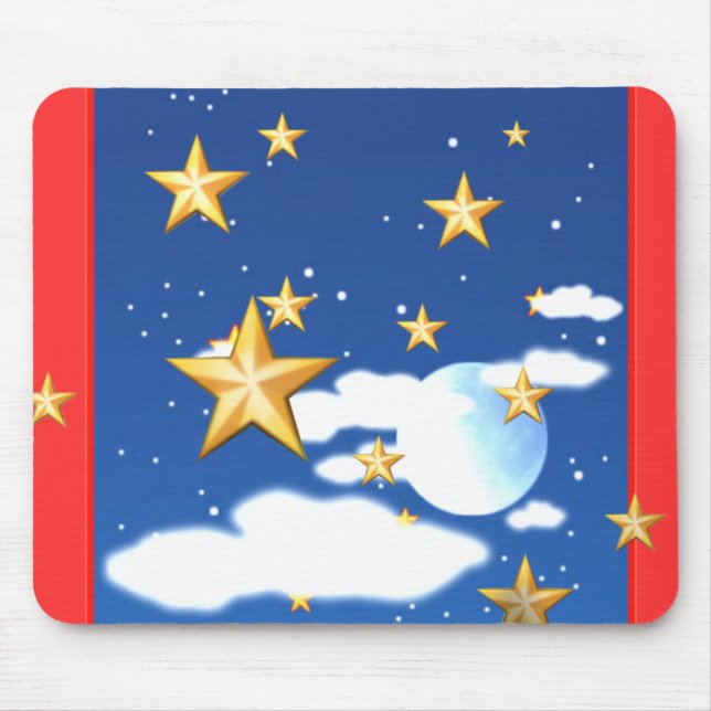 Golden Stars - Mouse Pad (Front)