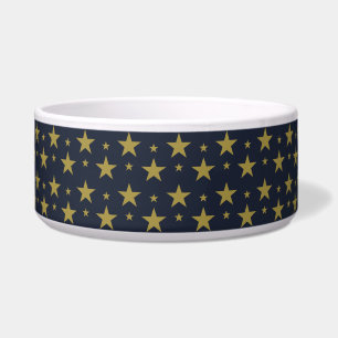 Golden Stars on Navy Blue – Elegant and Timeless Bowl