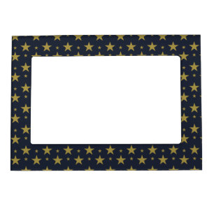 Golden Stars on Navy Blue – Elegant and Timeless Magnetic Frame