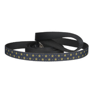 Golden Stars on Navy Blue – Elegant and Timeless Pet Leash