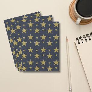 Golden Stars on Navy Blue – Elegant and Timeless Pocket Folder