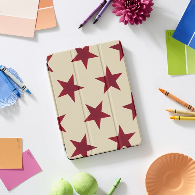 Golden Stars Pattern 10 iPad Pro Cover (Desk)
