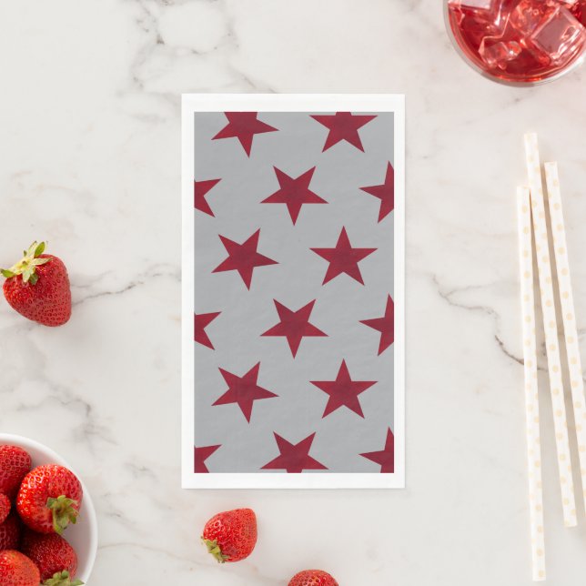 Golden Stars Pattern 11 Paper Guest Towels (Insitu)