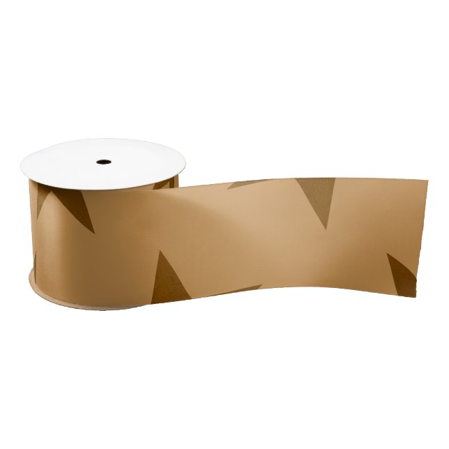 Golden Stars Pattern 14 Satin Ribbon (Spool)
