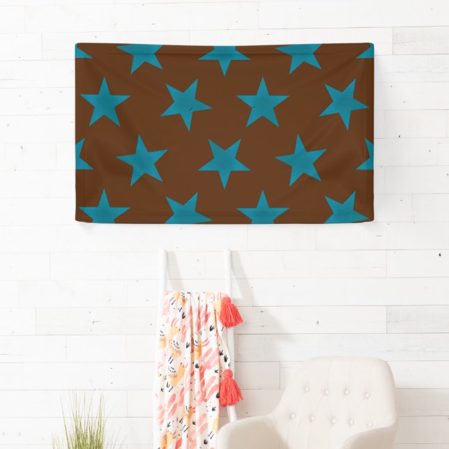 Golden Stars Pattern 16 Banner (Insitu)