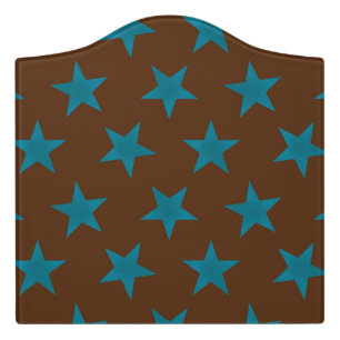 Golden Stars Pattern 16 Door Sign