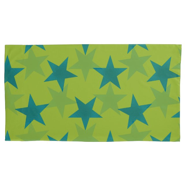 Golden Stars Pattern 20 Pillow Case (Front)