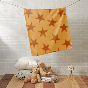 Golden Stars Pattern 2 Baby Blanket