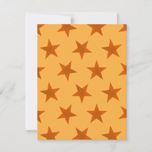 Golden Stars Pattern 2 Note Card (Front)
