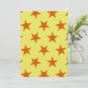 Golden Stars Pattern 4 Thank You Card