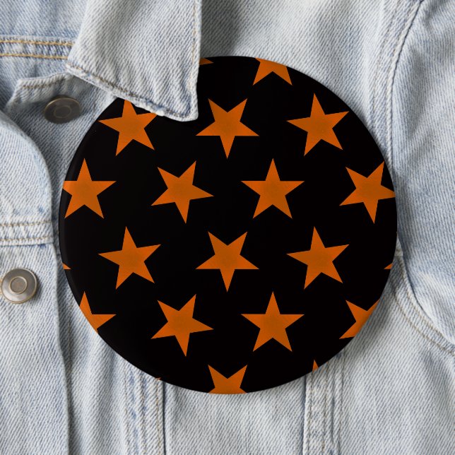 Golden Stars Pattern 5 Button (In Situ)