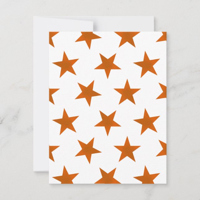Golden Stars Pattern 6 Note Card (Front)