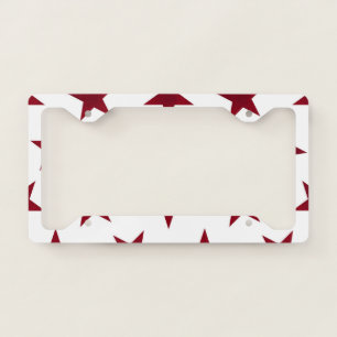 Golden Stars Pattern 7 License Plate Frame