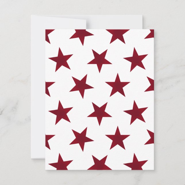 Golden Stars Pattern 7 Note Card (Front)