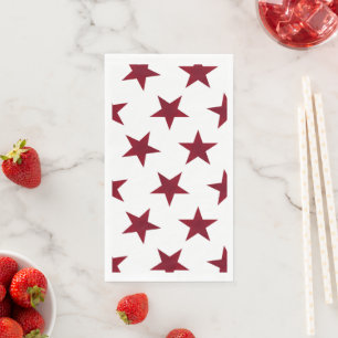 Golden Stars Pattern 7 Paper Guest Towels