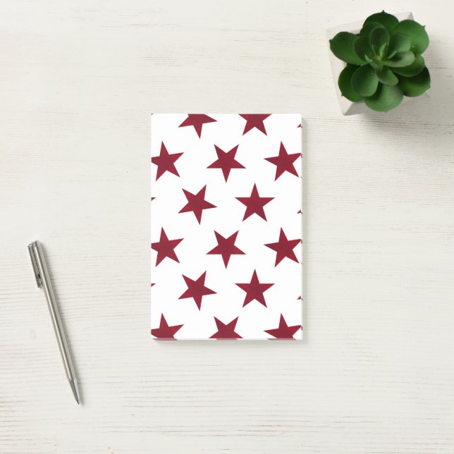 Golden Stars Pattern 7 Post-it Notes (Office)