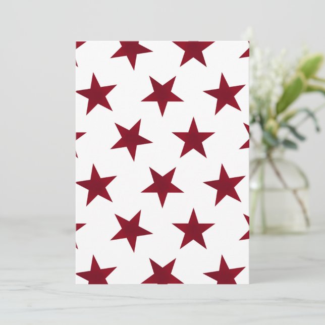 Golden Stars Pattern 7 Thank You Card (Standing Front)