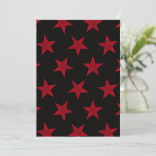 Golden Stars Pattern 8 Thank You Card