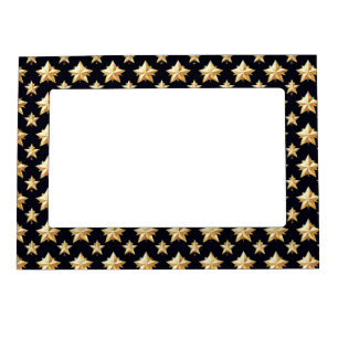 Golden stars pattern magnetic frame