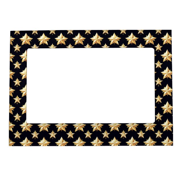 Golden stars pattern magnetic frame (Front)