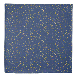 Golden Stars Queen Size Duvet Cover