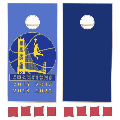 Golden State Basketball Champions 2022 Cornhole Set