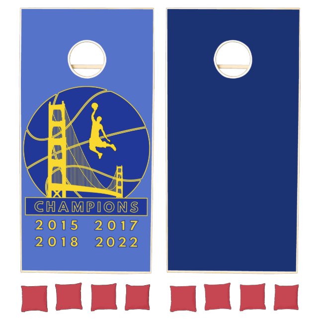 Golden State Basketball Champions 2022 Cornhole Set (Set)
