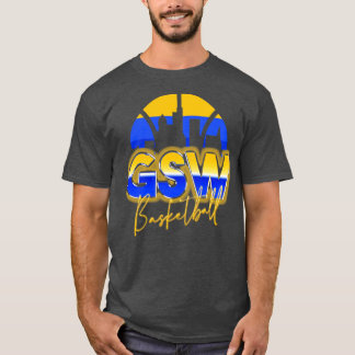 Golden State Basketball Retro 90s Chrome Skyline T-Shirt