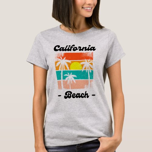 Golden State Beach Babe T_Shirt