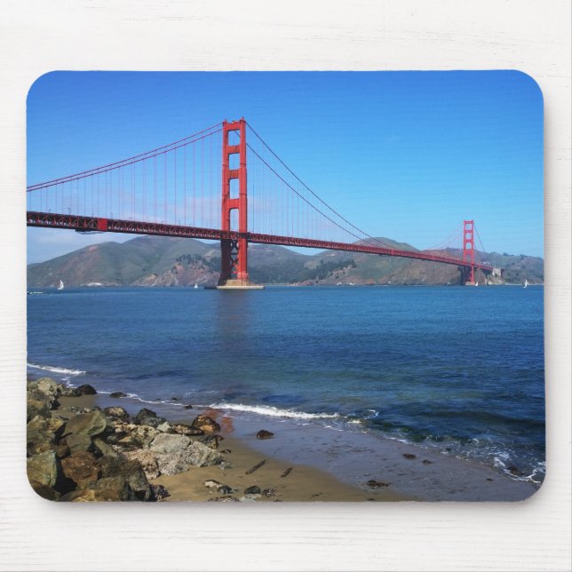 Golden State Bridge - San Francisco, California Mouse Pad (Front)