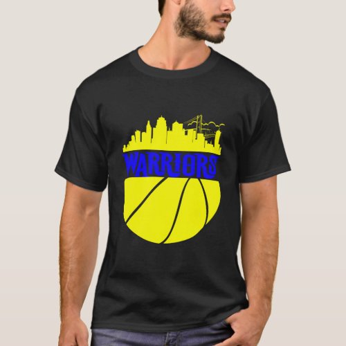Golden State Distressed Basketball Team Fan Warrio T_Shirt