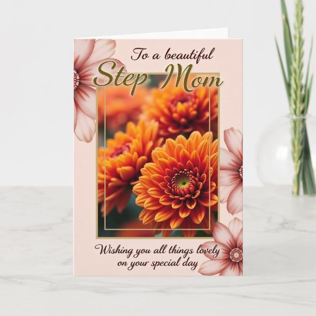 Golden Step Moms Day Card (Front)