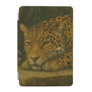 Golden Stillness – Resting Leopard in Foliage iPad Mini Cover