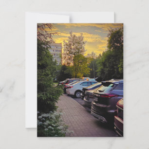 Golden Stillness Urban Postcard – Customizable