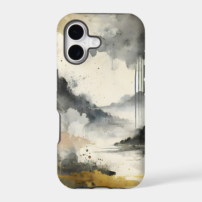 Golden Storm Iphone Case (Back)