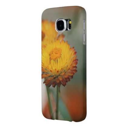 Golden strawflower samsung galaxy s6 case