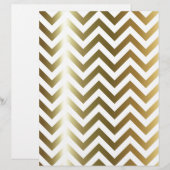 Golden Stripes Chevron Pattern (Front/Back)