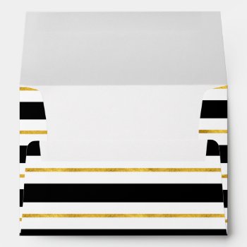 Golden Stripes Envelopes by byDania at Zazzle