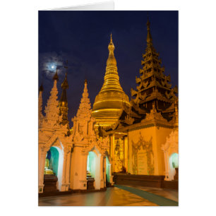Golden Stupa And Temples Cards