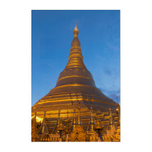 Golden Stupa Pagoga Acrylic Print